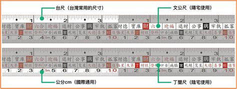 文工尺 對照表|魯班尺、文公尺